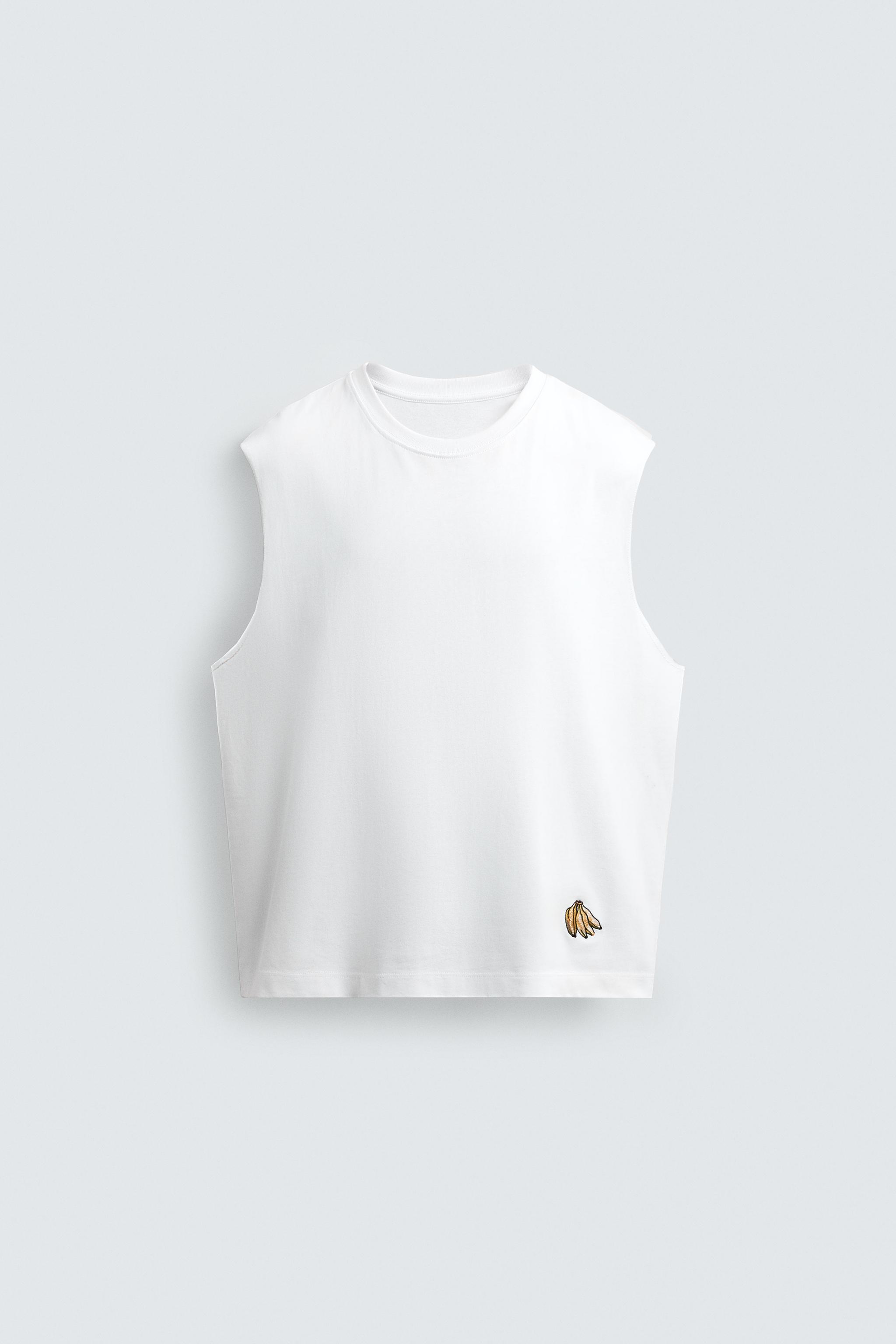 BANANA EMBROIDERED TANK TOP